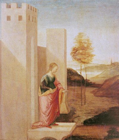 Königin Vashti verlässt den königlichen Palast von Filippino Lippi